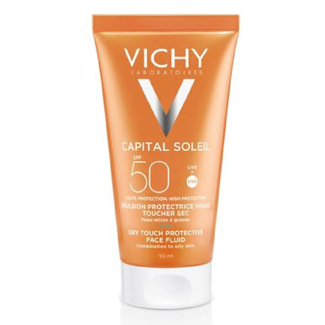 Protetor solar seco da Vichy.