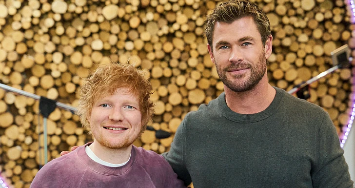 ed sheeran chris hemsworth disney +