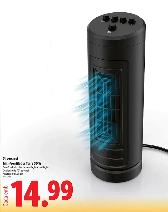 mini ventilador silvercrest
