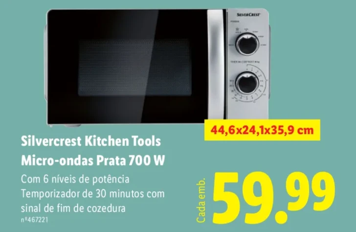 microondas silvercrest