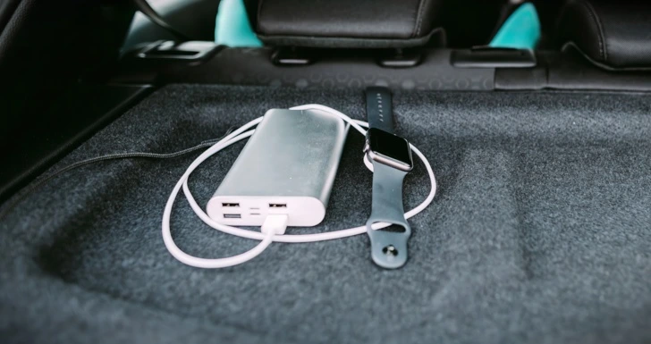 Powerbank num carro incêndio