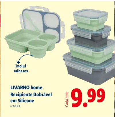 recipiente almoço lidl