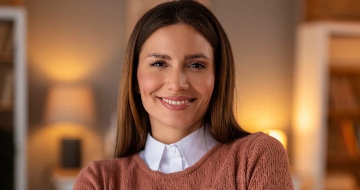 Mulher na sua casa