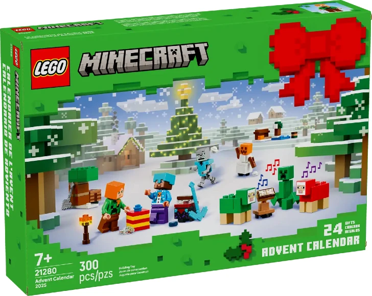 minecraft lego calendário de advento