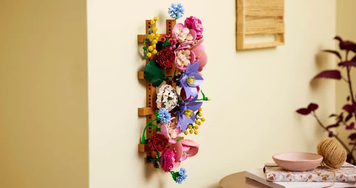 lego flower wall