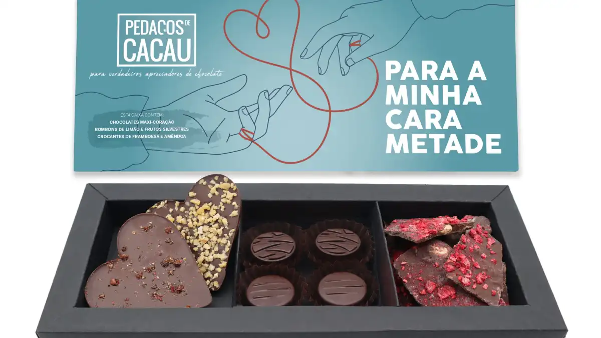 dia dos namorados pedaços de cacau