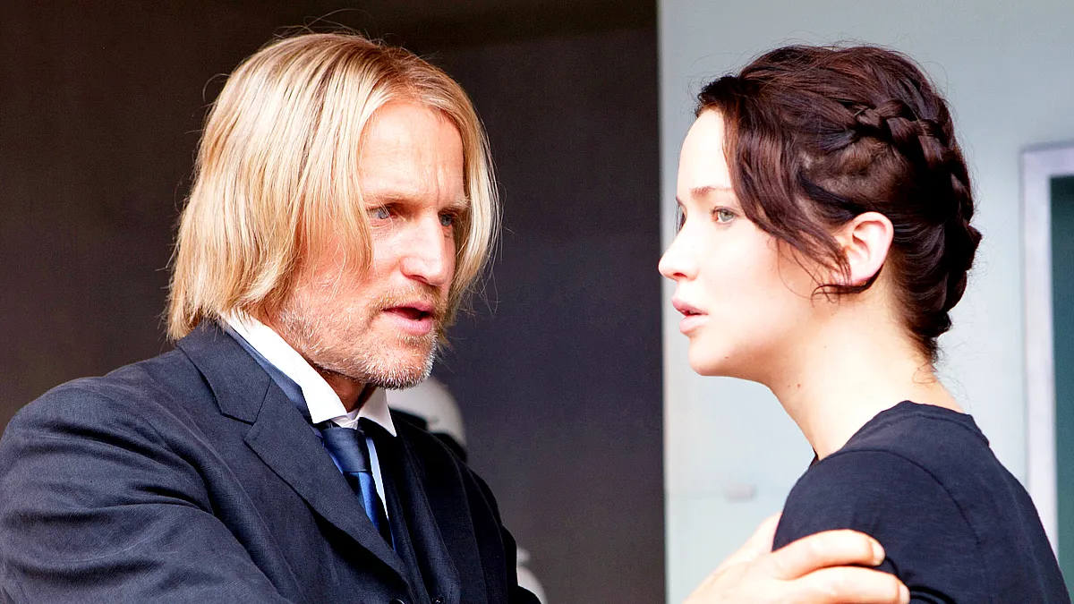 Woody Harrelson and Jennifer Lawrence in The Hunger Games - Os Jogos da Fome (2012)