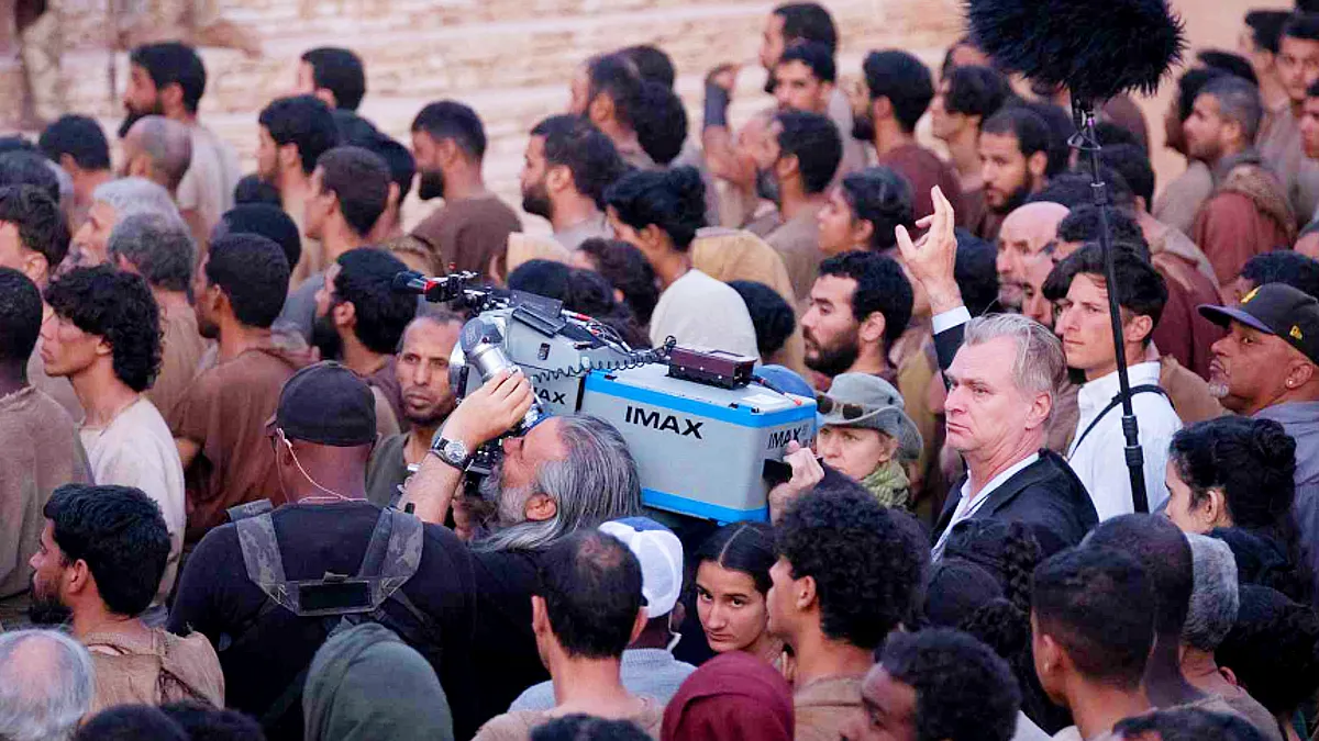 Christopher Nolan and Hoyte van Hoytema in The Odyssey (2026)