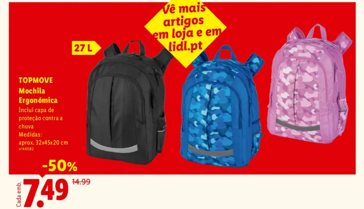 lidl mochila