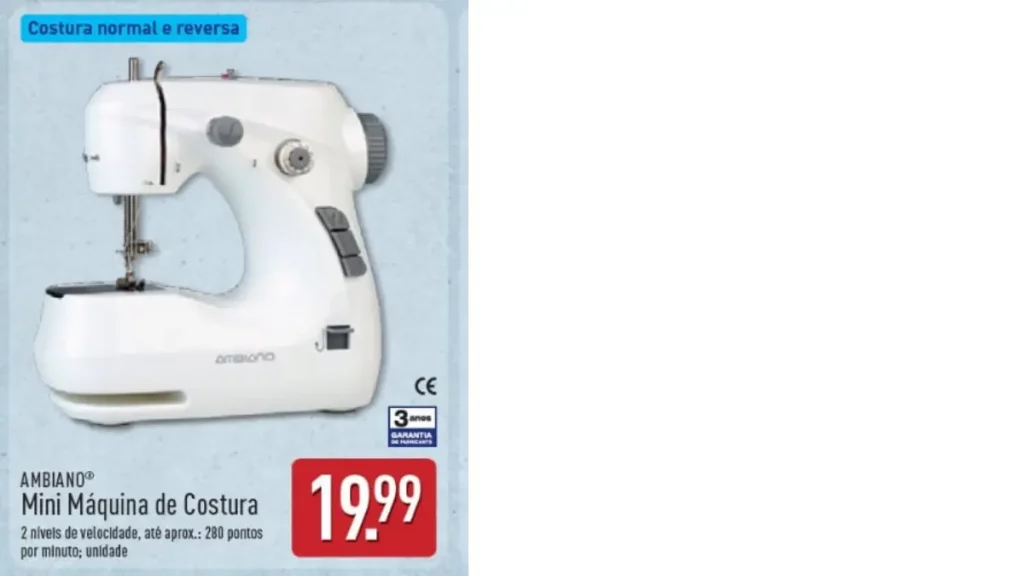 aldi mini máquina costura