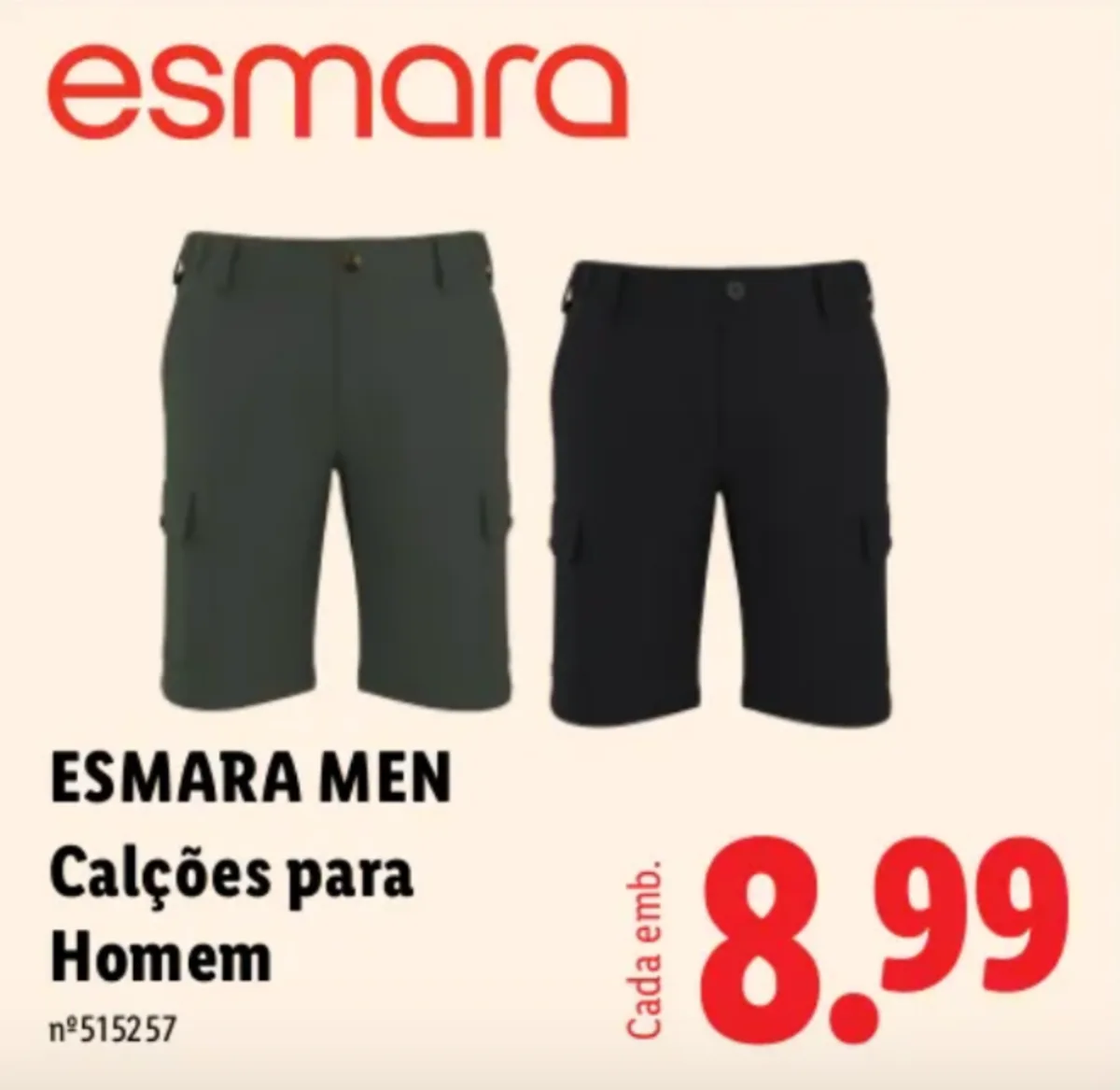 lidl calções