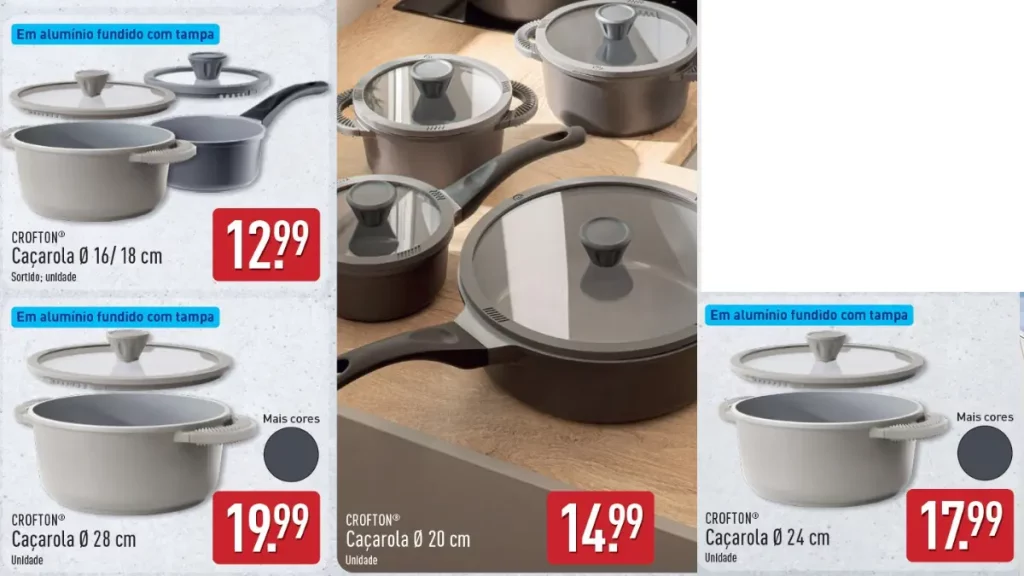 aldi caçarolas