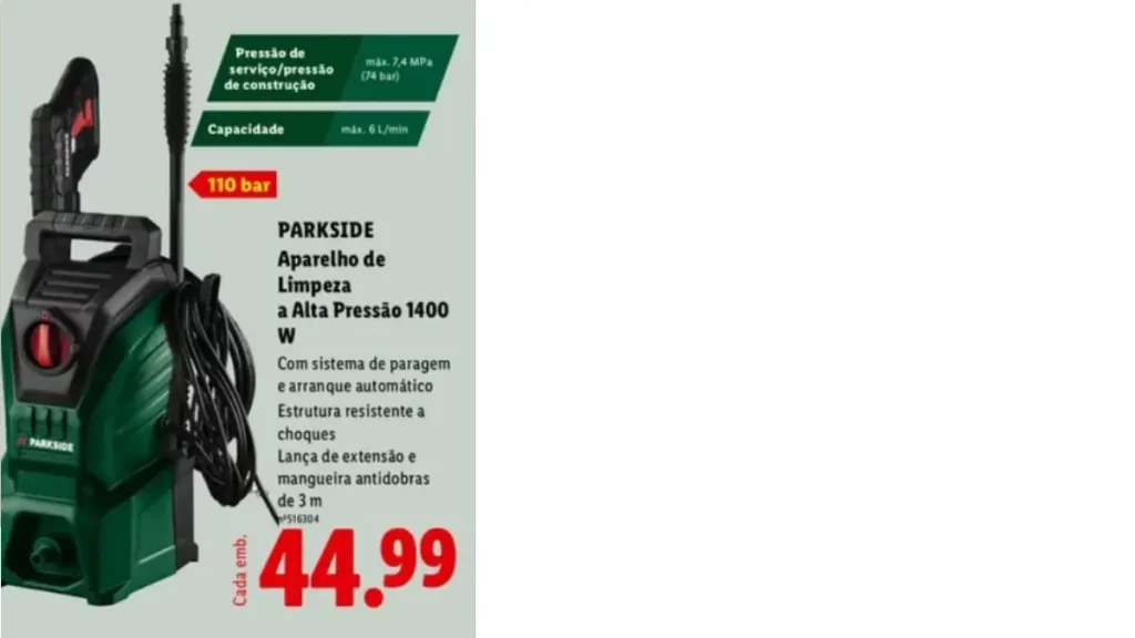 lavadora alta pressão lidl