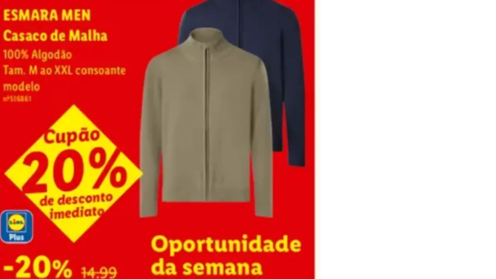 lidl casaco malha