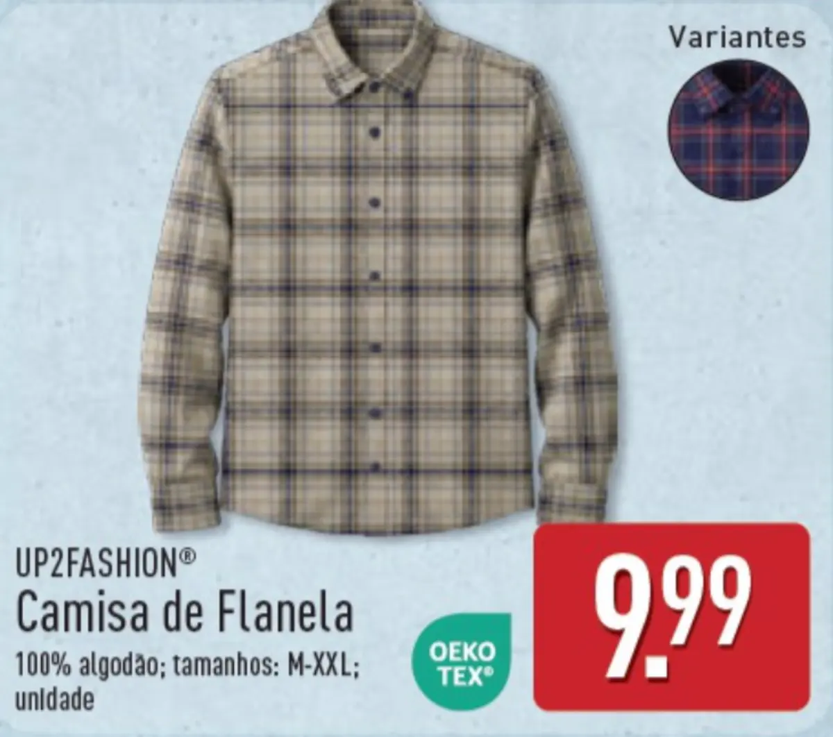 aldi camisa de flanela