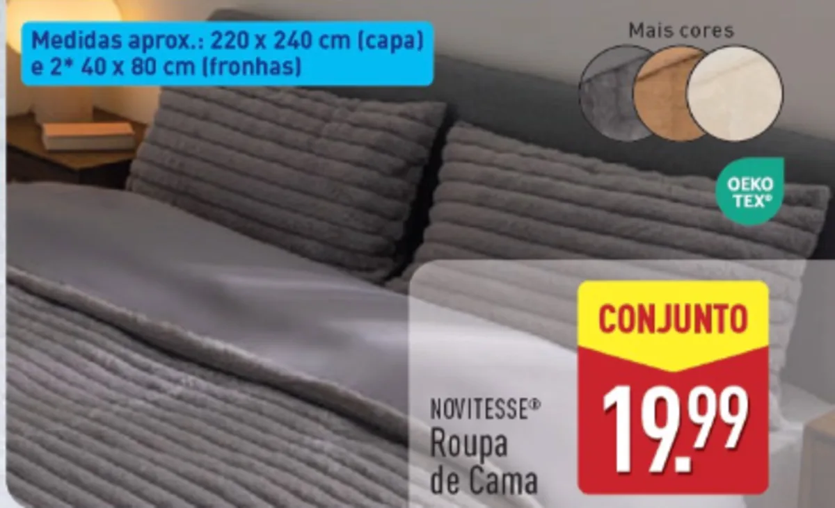 aldi lençóis de cama