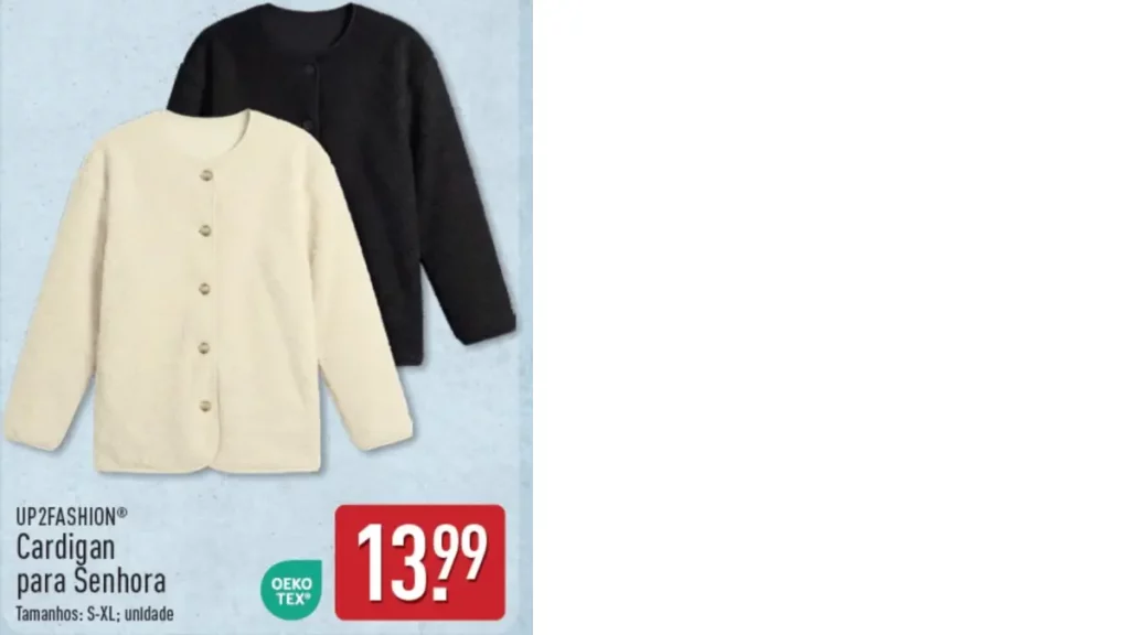cardigan senhora aldi