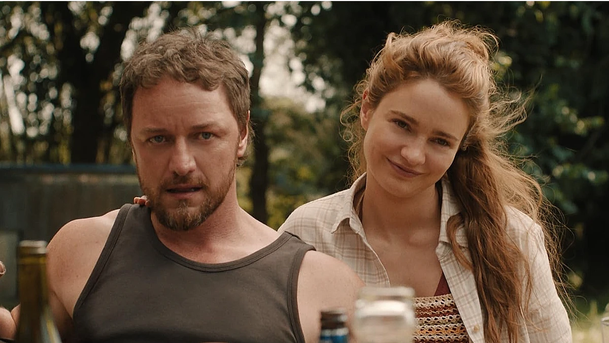 James McAvoy e Aisling Franciosi em "Speak No Evil", ©Blumhouse/ Universal Pictures