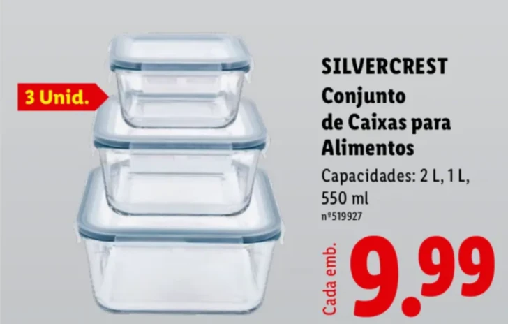 lidl caixa vidro