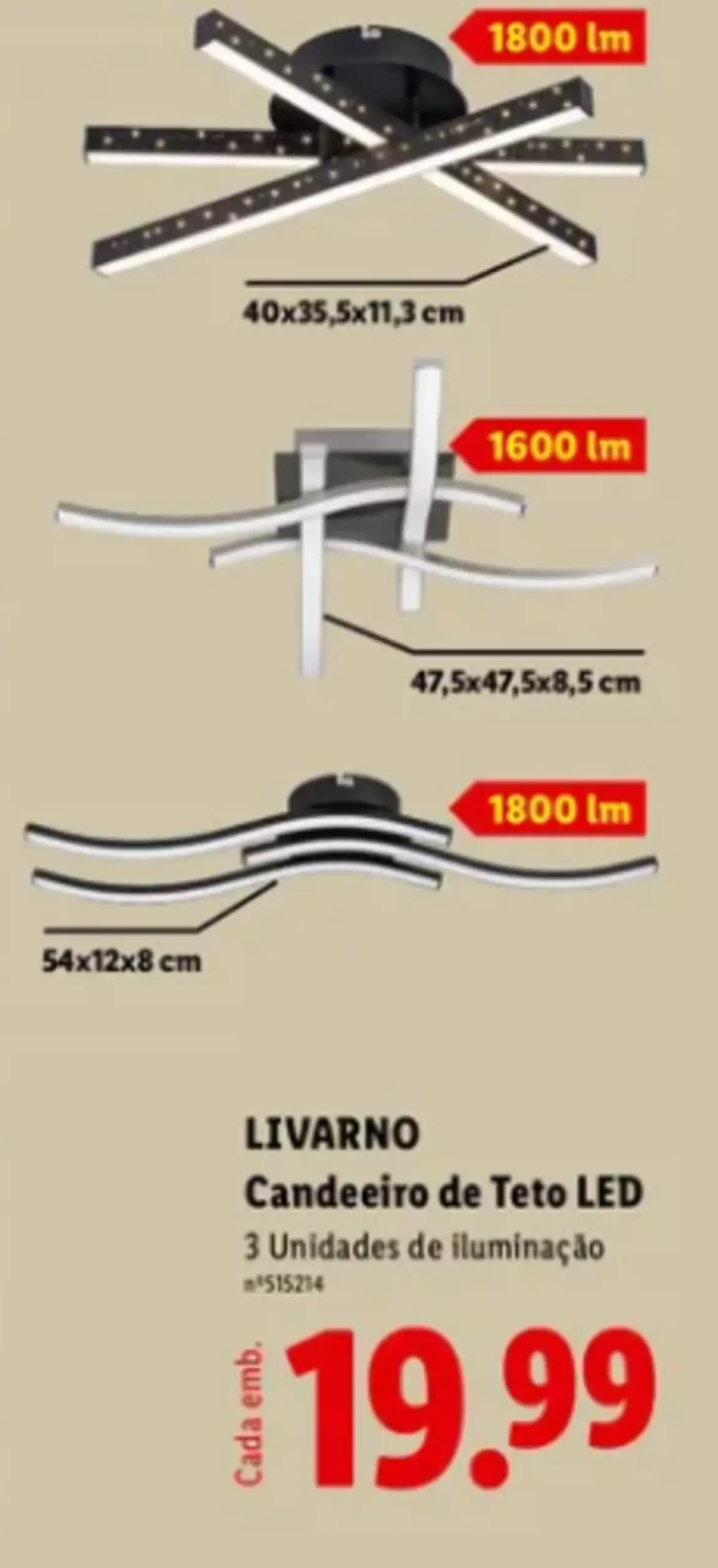 lidl candeeiro led