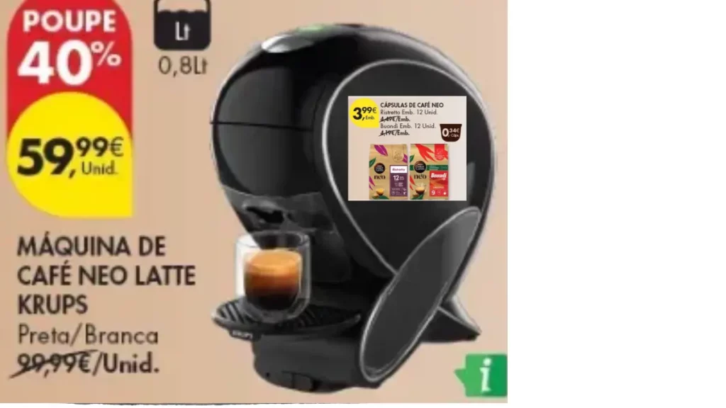 máquina krups pingo doce
